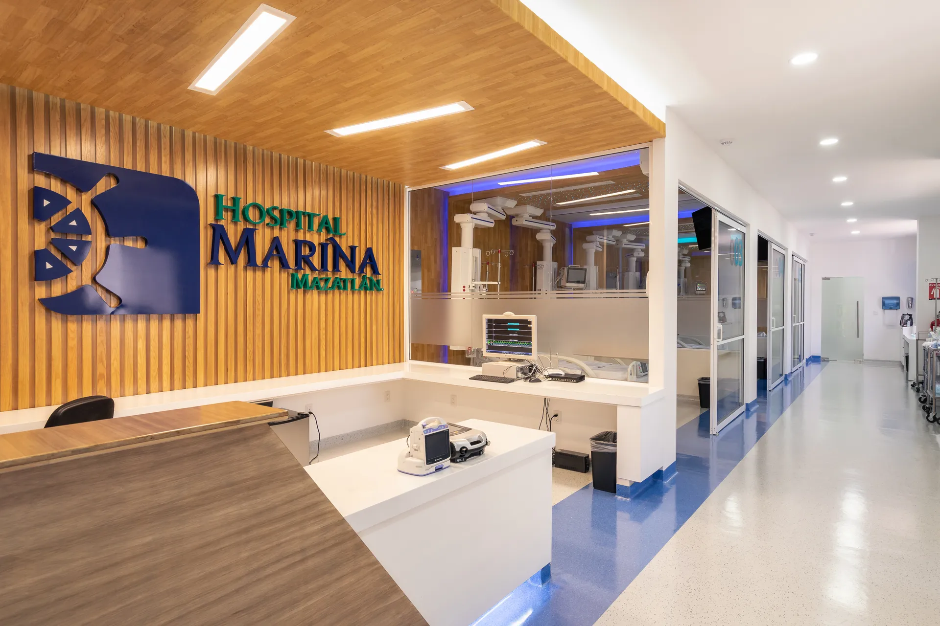Recepción de cuidados intensivos, Hospital Marina Mazatlán